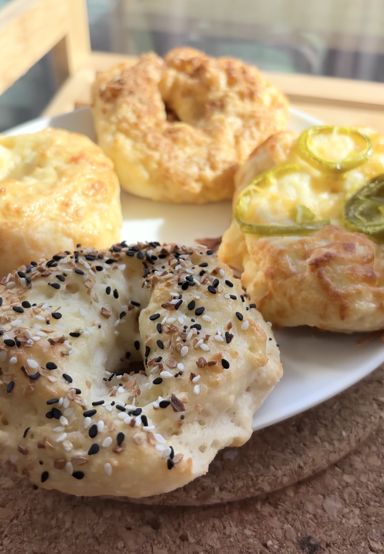 Quick Protein Bagels Using Sourdough Discard