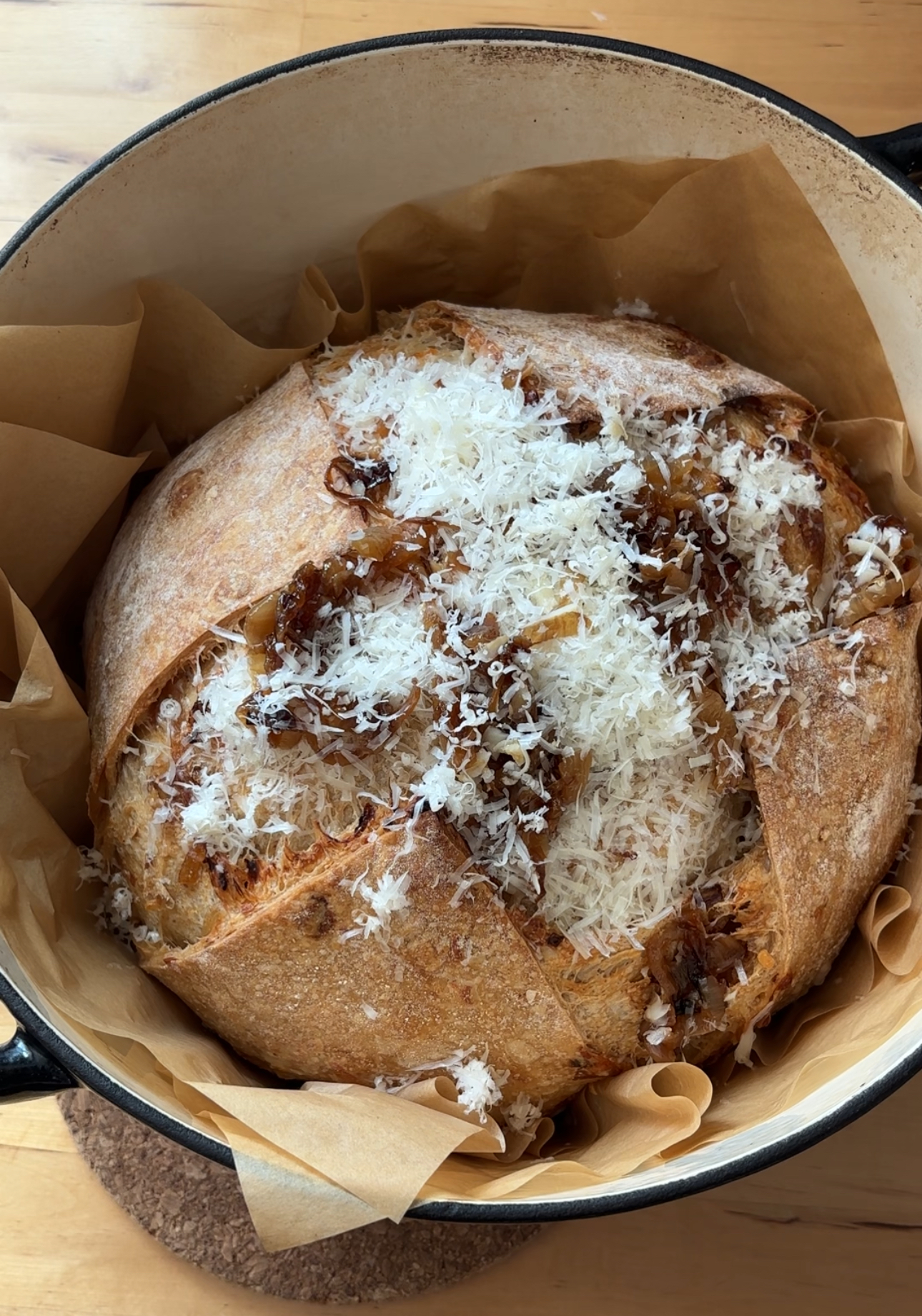 French Onion Sourdough Loaf