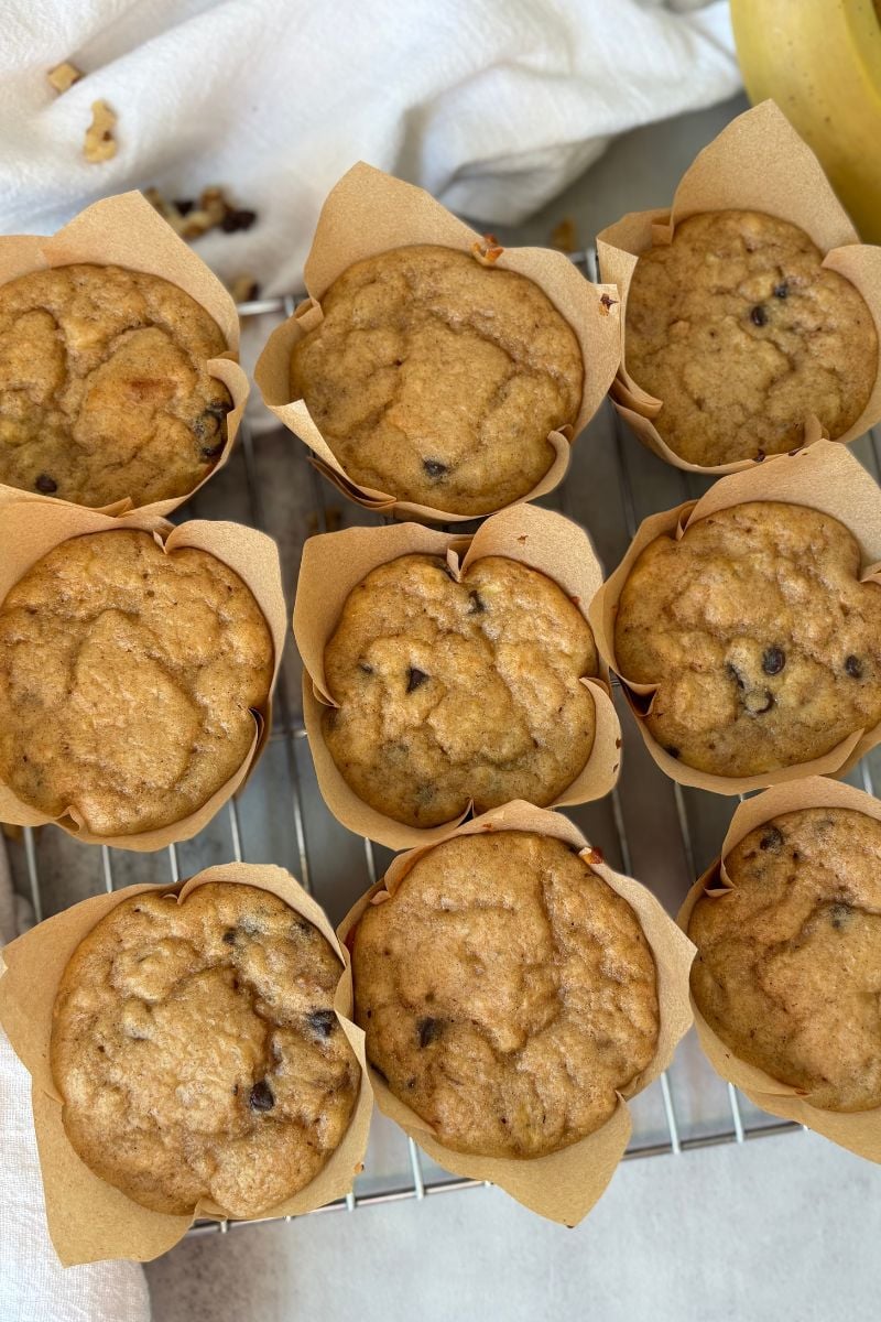Sourdough Protein Banana Bread Muffins