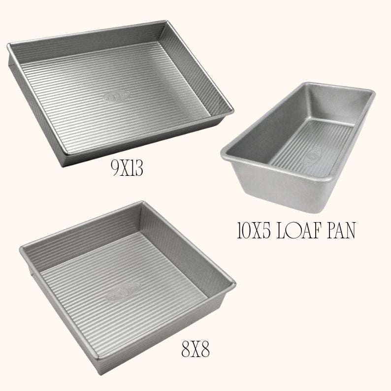 Best Gift Ideas for Sourdough Bakers USA pans 9x13, 10x5, 8x8
