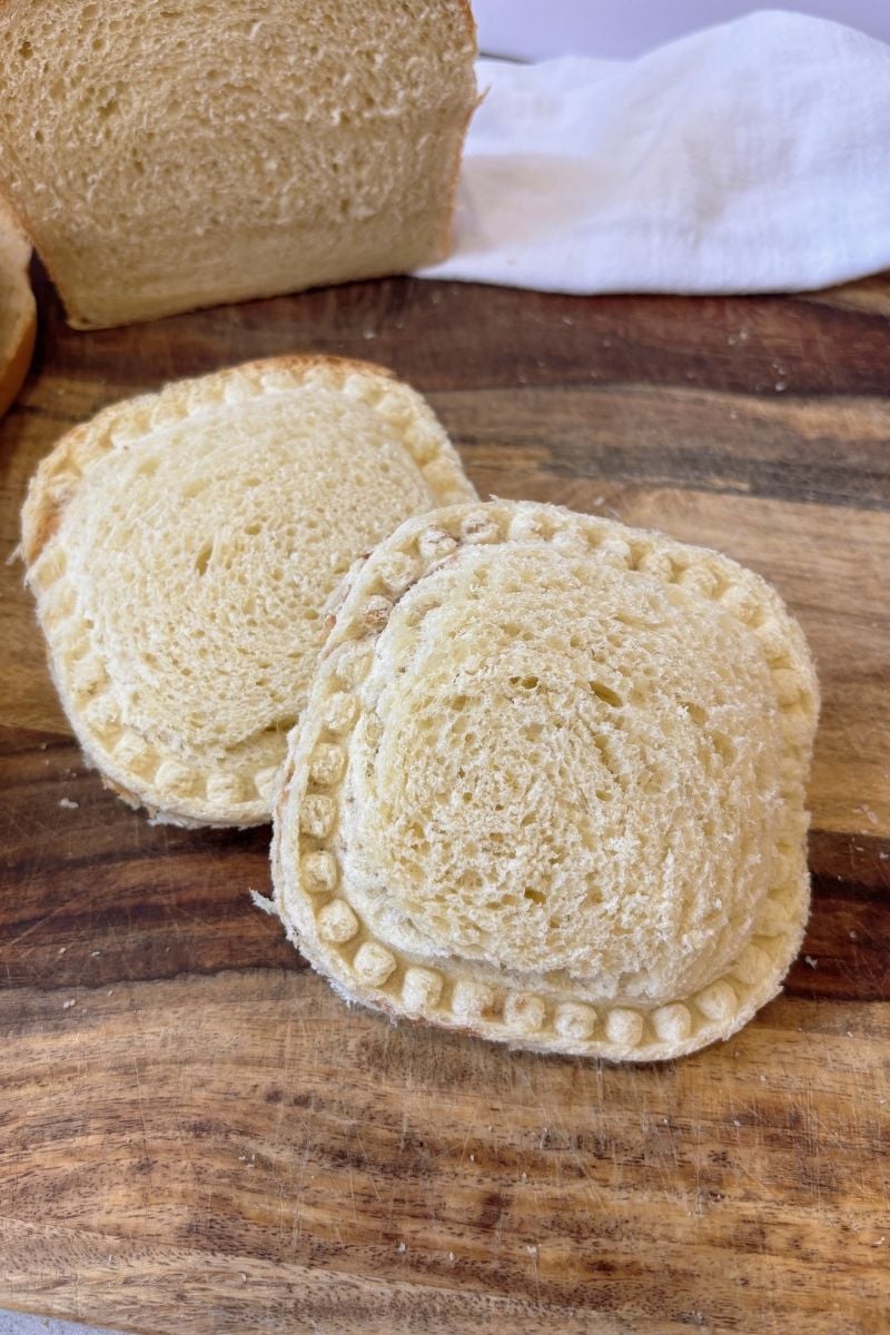 uncrustables sandwich on sourdough discard sandwich bread