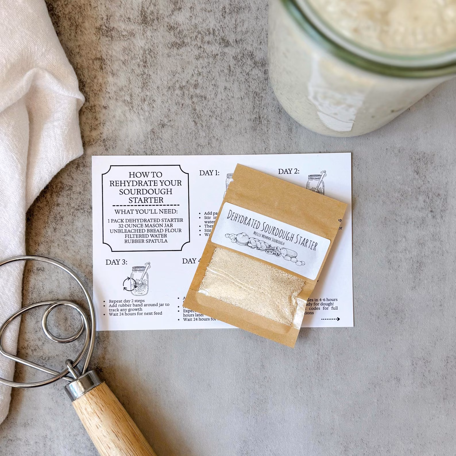 muscle momma sourdough dehydrated starter